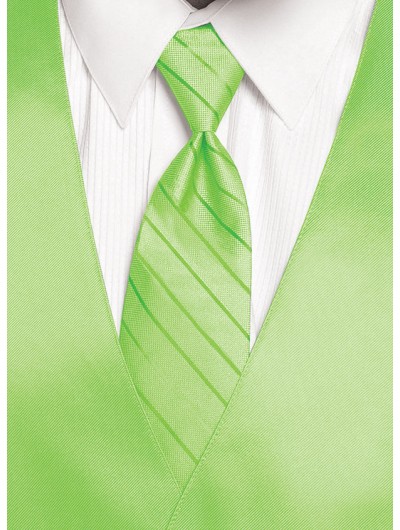 'Larr Brio' Simply Solid Tie - Neon Lime